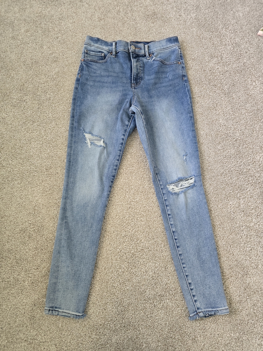 Express Skinny Hi-Rise Distressed Jeans Sz 6R